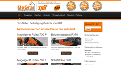 Desktop Screenshot of begra-befestigungstechnik-behr.de